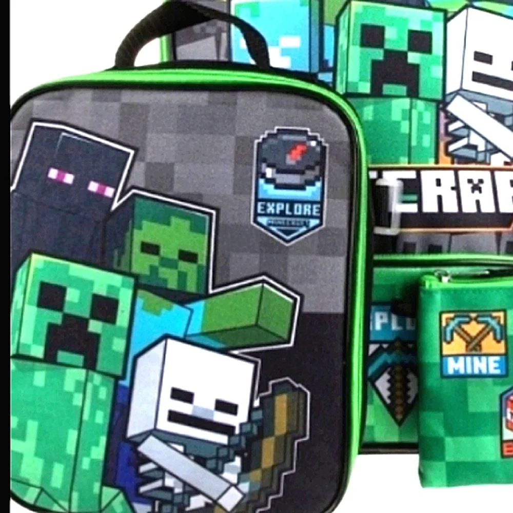 NWT Minecraft Tablet Case | Lunch Box Insulated 9.25'
